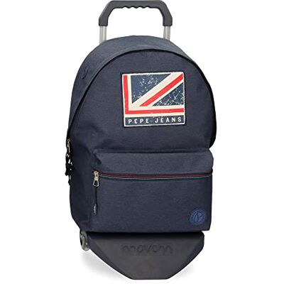 Pepe Jeans Strathwood Basics Adirondack Ottoman, Blauw, Rugzak + trolley Pepe Jeans Strathwood Basics Adirondack Ottoman, Blauw, Rugzak + trolley