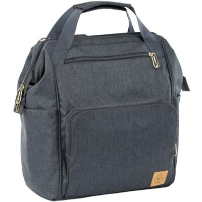Lässig Luierrugzak met luieraccessoires duurzaam geproduceerd/Goldie Backpack antraciet Lässig Luierrugzak met luieraccessoires duurzaam geproduceerd/Goldie Backpack antraciet
