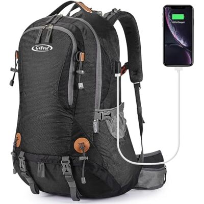 G4Free 50 liter waterdichte wandelrugzak met regenhoes voor bergbeklimmen, reizen, kamperen, wandelen, outdoorsporten voor mannen en vrouwen, Zwart 01, Eén maat G4Free 50 liter waterdichte wandelrugzak met regenhoes voor bergbeklimmen, reizen, kamperen, wandelen, outdoorsporten voor mannen en vrouwen, Zwart 01, Eén maat