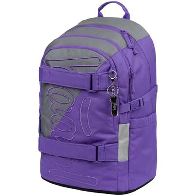 Baagl Schoolrugzak voor jongens, meisjes, tieners, skateboardrugzak, kinderrugzak met laptopvak en borstband voor school, school, Dubbel, Casual Baagl Schoolrugzak voor jongens, meisjes, tieners, skateboardrugzak, kinderrugzak met laptopvak en borstband voor school, school, Dubbel, Casual