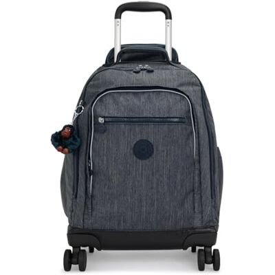 Kipling New Zea Kids Grote ergonomische rugzak met 4 wielen, 50 cm, 26 liter, 2, Navy Blauw Kipling New Zea Kids Grote ergonomische rugzak met 4 wielen, 50 cm, 26 liter, 2, Navy Blauw