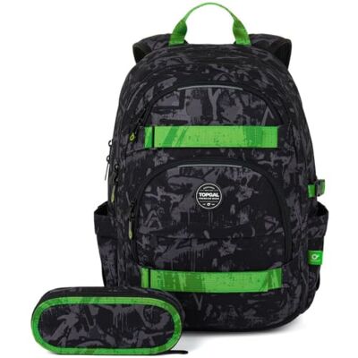 TOPGAL Sac à dos d'école VIKI à partir de la 5ème classe, ergonomique avec panneau arrière en mousse pressée, imperméable et léger, cartable d'école 25 l avec sangle de poitrine, sac à dos étudiant TOPGAL Sac à dos d'école VIKI à partir de la 5ème classe, ergonomique avec panneau arrière en mousse pressée, imperméable et léger, cartable d'école 25 l avec sangle de poitrine, sac à dos étudiant