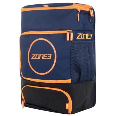 ZONE3 Award Winning Transition Backpack marineblauw/oranje, één maat ZONE3 Award Winning Transition Backpack marineblauw/oranje, één maat
