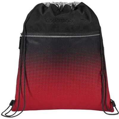 Coocazoo Gymtas met ritsvak en trekkoord, reflecterende elementen, lussen voor bevestiging aan de schoolrugzak, 10 liter, vanaf de 3e klas, Blazing Fire, gymtas Coocazoo Gymtas met ritsvak en trekkoord, reflecterende elementen, lussen voor bevestiging aan de schoolrugzak, 10 liter, vanaf de 3e klas, Blazing Fire, gymtas