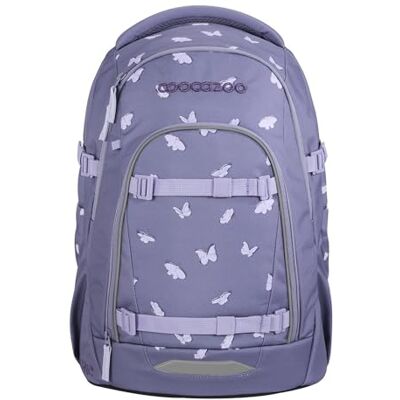Coocazoo Mate Schoolrugzak, ergonomisch en verstelbaar, in hoogte en grootte verstelbaar, met borstband en heupriem, vanaf de 3e klas, Reflecterende vleugels paars, Reflecterende vleugels Coocazoo Mate Schoolrugzak, ergonomisch en verstelbaar, in hoogte en grootte verstelbaar, met borstband en heupriem, vanaf de 3e klas, Reflecterende vleugels paars, Reflecterende vleugels