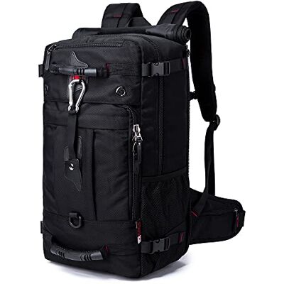 Kiepoar Wandelen, 40 l, outdoor, sport, reizen, fitness, trekking, rugzak, 3-in-1, schouderriem, grote tas, waterdicht, meerdere zakken, diefstalbeveiliging, slot, zwart, L Kiepoar Wandelen, 40 l, outdoor, sport, reizen, fitness, trekking, rugzak, 3-in-1, schouderriem, grote tas, waterdicht, meerdere zakken, diefstalbeveiliging, slot, zwart, L