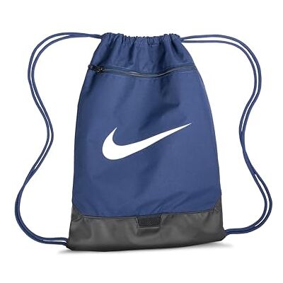 Nike Unisex Sacs De Sport À Cordon Nk Brsla Drawstrng 9.5 (18L), Bleu Marine/Noir/Blanc (Midnight Navy/Black/White), DM3978-410, MISC Nike Unisex Sacs De Sport À Cordon Nk Brsla Drawstrng 9.5 (18L), Bleu Marine/Noir/Blanc (Midnight Navy/Black/White), DM3978-410, MISC