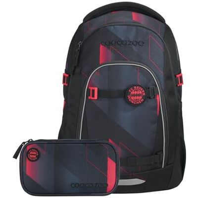 Coocazoo Mate Schoolrugzak, ergonomisch en verstelbaar, in hoogte en grootte verstelbaar, met borstband en heupriem, vanaf de 3e klas, Zuidster zwart/rood, Zuidster Coocazoo Mate Schoolrugzak, ergonomisch en verstelbaar, in hoogte en grootte verstelbaar, met borstband en heupriem, vanaf de 3e klas, Zuidster zwart/rood, Zuidster