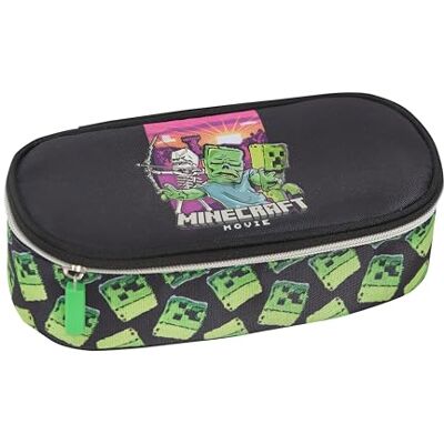 Franco Cosimo Panini MINECRAFT Officiële Minecraft Movie schooletui, ideaal voor het opbergen van schrijfwaren, met vak met ritssluiting, binnenscheiding met elastische lussen, 22 x 8 H x Franco Cosimo Panini MINECRAFT Officiële Minecraft Movie schooletui, ideaal voor het opbergen van schrijfwaren, met vak met ritssluiting, binnenscheiding met elastische lussen, 22 x 8 H x