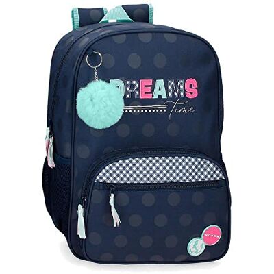 MOVOM Dreams Time schoolrugzak, blauw, 30 x 38 x 12 cm, polyester, 13,68 l, blauw, schoolrugzak, Blauw, schoolrugzak MOVOM Dreams Time schoolrugzak, blauw, 30 x 38 x 12 cm, polyester, 13,68 l, blauw, schoolrugzak, Blauw, schoolrugzak