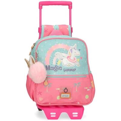 Enso Magic Summer Kleine rugzak met trolley, meerkleurig, 23 x 25 x 10 cm, polyester, 5,75 l, meerkleurig, kleine rugzak met trolley Enso Magic Summer Kleine rugzak met trolley, meerkleurig, 23 x 25 x 10 cm, polyester, 5,75 l, meerkleurig, kleine rugzak met trolley