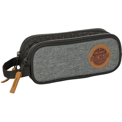 safta BLACKFIT8 OLD SCHOOL Dubbel etui, recyclebare stof, kinderetui, ideaal voor schoolgaande kinderen, comfortabel en veelzijdig, kwaliteit en sterkte, 21 x 6 x 8 cm, zwart/grijs, M, zwart/grijs., safta BLACKFIT8 OLD SCHOOL Dubbel etui, recyclebare stof, kinderetui, ideaal voor schoolgaande kinderen, comfortabel en veelzijdig, kwaliteit en sterkte, 21 x 6 x 8 cm, zwart/grijs, M, zwart/grijs.,
