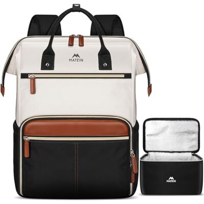 MATEIN 15,6 inch laptoprugzak voor dames Met koelvak, rugzak met koelvak, anti-diefstal werkrugzak MATEIN 15,6 inch laptoprugzak voor dames Met koelvak, rugzak met koelvak, anti-diefstal werkrugzak