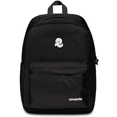 Invicta Carlson Rugzak, uniseks, kinderen, Jet zwart., Casual Invicta Carlson Rugzak, uniseks, kinderen, Jet zwart., Casual