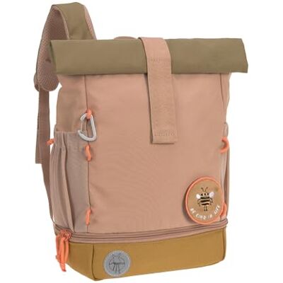 Lässig Rolltop Kinderrugzak met waterdichte borstriem, 11 liter, mini-roltop-rugzak, natuur, hazelnoot, Talla única, kinderrugzak Lässig Rolltop Kinderrugzak met waterdichte borstriem, 11 liter, mini-roltop-rugzak, natuur, hazelnoot, Talla única, kinderrugzak