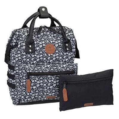 Cabaïa Waterdichte rugzak met Molle-systeem en modieus design voor dames en heren, van robuust nylon, gevoerd en comfortabel, ideaal voor reizen, school, werk, geel, oranje, zwart, maat Cabaïa Waterdichte rugzak met Molle-systeem en modieus design voor dames en heren, van robuust nylon, gevoerd en comfortabel, ideaal voor reizen, school, werk, geel, oranje, zwart, maat