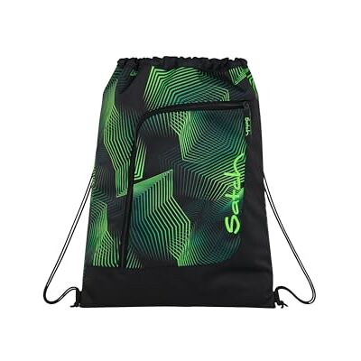 Satch Sporttas voor meisjes, Seismic Green Zwart, Eén maat Satch Sporttas voor meisjes, Seismic Green Zwart, Eén maat