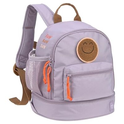 Lässig Kinderrugzak met borstband, 27 cm, 6,5 l, 3 jaar, mini-rugzak, paars, paars, modern Lässig Kinderrugzak met borstband, 27 cm, 6,5 l, 3 jaar, mini-rugzak, paars, paars, modern