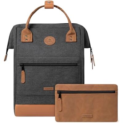 Cabaïa CABAIA Laptoprugzak voor mannen, middelgroot, 33 cm, Adventurer + 2 vakken, waterdicht en levenslange garantie, elegant voor mannen en vrouwen, schooltas, reis- en zakelijk gebruik, vegan gecertificeerd, Zwart Chinees, Eén maat Cabaïa CABAIA Laptoprugzak voor mannen, middelgroot, 33 cm, Adventurer + 2 vakken, waterdicht en levenslange garantie, elegant voor mannen en vrouwen, schooltas, reis- en zakelijk gebruik, vegan gecertificeerd, Zwart Chinees, Eén maat