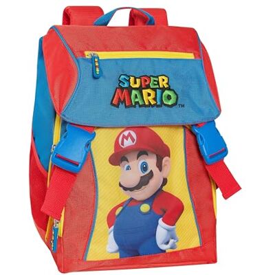 Franco Cosimo Panini Super Mario Officiële Super Mario schoolrugzak, kinderrugzak, 2 grote centrale ruimtes, voor- en zijvakken, verstelbare en gevoerde schouderbanden, gevoerde rugleuning, 29 x 41 x, Meerkleurig, Franco Cosimo Panini Super Mario Officiële Super Mario schoolrugzak, kinderrugzak, 2 grote centrale ruimtes, voor- en zijvakken, verstelbare en gevoerde schouderbanden, gevoerde rugleuning, 29 x 41 x, Meerkleurig,