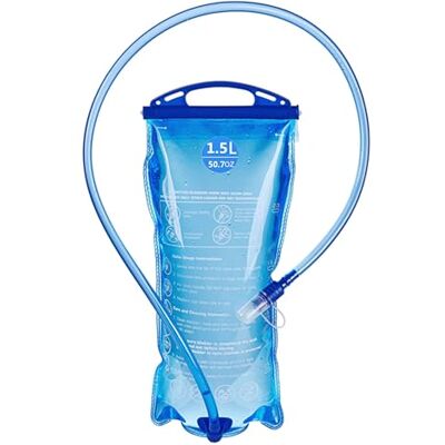 TANNOZHE Lekvrije waterzak van 1,5 liter, BPA-vrij, vervangende drinktank, drinkzak voor sport, reizen, wandelen en outdoor,, Blauw 2L, Trekking rugzak TANNOZHE Lekvrije waterzak van 1,5 liter, BPA-vrij, vervangende drinktank, drinkzak voor sport, reizen, wandelen en outdoor,, Blauw 2L, Trekking rugzak