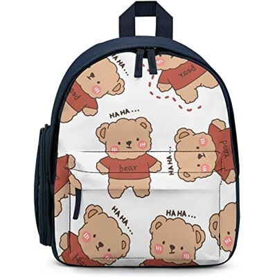 LafalPer Mini Daypacks voor meisjes en jongens, kleine schoolrugzak voor kinderen, Little Demon, Kleur 14, Blau LafalPer Mini Daypacks voor meisjes en jongens, kleine schoolrugzak voor kinderen, Little Demon, Kleur 14, Blau