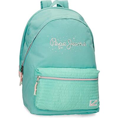 Pepe Jeans Jane Toilettas, twee vakken, aanpasbaar, blauw, dubbele rugzak, Blauw, dubbele rugzak Pepe Jeans Jane Toilettas, twee vakken, aanpasbaar, blauw, dubbele rugzak, Blauw, dubbele rugzak