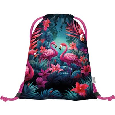 Baagl Gymtas voor meisjes en dames, schoenentas, schoenentas, sporttas, school- en kleuterschoolrugzak, sportrugzak (flamingo's), Flamingo's., Modern Baagl Gymtas voor meisjes en dames, schoenentas, schoenentas, sporttas, school- en kleuterschoolrugzak, sportrugzak (flamingo's), Flamingo's., Modern