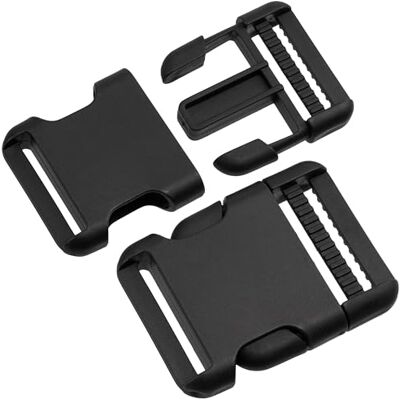 AERZETIX Set van 14 verstelbare gespen met snelsluiting lus 40 mm rugzak bagage outdoor uitrusting schouderriem riem kleur zwart kunststof AERZETIX Set van 14 verstelbare gespen met snelsluiting lus 40 mm rugzak bagage outdoor uitrusting schouderriem riem kleur zwart kunststof