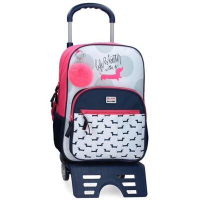 ROLL ROAD Teckel Schoolrugzak met trolley, meerkleurig, 30 x 38 x 12 cm, polyester, 13,68 l, meerkleurig, talla única, schoolrugzak met trolley ROLL ROAD Teckel Schoolrugzak met trolley, meerkleurig, 30 x 38 x 12 cm, polyester, 13,68 l, meerkleurig, talla única, schoolrugzak met trolley