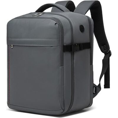 Kono Ryanair rugzak, handbagage vliegtuig reizen voor mannen en vrouwen, ideaal voor werk, school en reizen, A-Grijs, 40 x 30 x 20 cm, Modieus Kono Ryanair rugzak, handbagage vliegtuig reizen voor mannen en vrouwen, ideaal voor werk, school en reizen, A-Grijs, 40 x 30 x 20 cm, Modieus