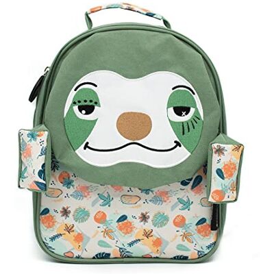 Les Déglingos LES DEGLINGOS Originele kinderrugzak 32 cm Chillos de Luiaard – ideaal voor school of wandelingen – vanaf 18 maanden – groen Les Déglingos LES DEGLINGOS Originele kinderrugzak 32 cm Chillos de Luiaard – ideaal voor school of wandelingen – vanaf 18 maanden – groen