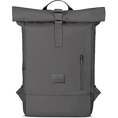 Johnny Urban Rolltop Rugzak Dames & Heren "Robin" Rugzakken van Gerecyclede PET Flessen Duurzame Roll top van Hoge Kwaliteit 18-22 liter Rugtas Waterafstotend, Flexibel met Laptopvak, Donkergrijs, one size Johnny Urban Rolltop Rugzak Dames & Heren "Robin" Rugzakken van Gerecyclede PET Flessen Duurzame Roll top van Hoge Kwaliteit 18-22 liter Rugtas Waterafstotend, Flexibel met Laptopvak, Donkergrijs, one size