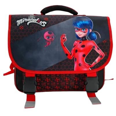 mybagstory Schooltas voor meisjes Miraculous rood en zwart kind school kleuterschool kleuterschool basisschool maat 38 cm verstelbare bandjes cadeau-idee, wonderbaarlijk - mybagstory Schooltas voor meisjes Miraculous rood en zwart kind school kleuterschool kleuterschool basisschool maat 38 cm verstelbare bandjes cadeau-idee, wonderbaarlijk -