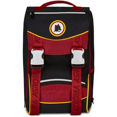 Seven AS Roma Rugzak met twee vakken, uittrekbaar, voetbal, zwart, grote capaciteit, voorgevormde rugleuning, kind, basisschool, zwart, Taglia unica, casual Seven AS Roma Rugzak met twee vakken, uittrekbaar, voetbal, zwart, grote capaciteit, voorgevormde rugleuning, kind, basisschool, zwart, Taglia unica, casual