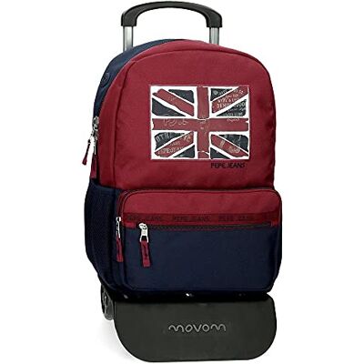 Pepe Jeans Andy, Rood, 32x44x15 cm, rugzak trolley Pepe Jeans Andy, Rood, 32x44x15 cm, rugzak trolley