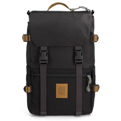 Topo Designs Rover Pack Classic Rugzak, uniseks, 1 stuk, zwart/neutraal, Eén maat, Klassiek Topo Designs Rover Pack Classic Rugzak, uniseks, 1 stuk, zwart/neutraal, Eén maat, Klassiek