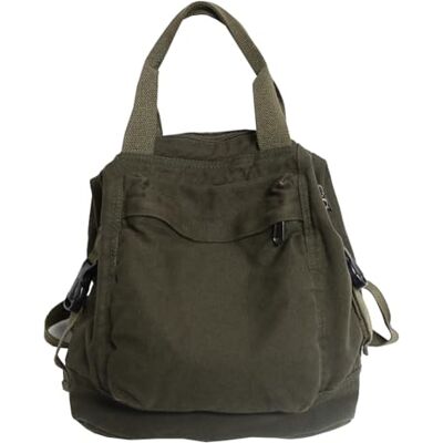 Generic Uniseks vintage canvas rugzak, reisrugzak, schoolrugzak, studentenrugzak, esthetische rugzak, hippie Y2K, rugzakken voor reizen, school, werk, outdoor, dagelijks gebruik, Groen Generic Uniseks vintage canvas rugzak, reisrugzak, schoolrugzak, studentenrugzak, esthetische rugzak, hippie Y2K, rugzakken voor reizen, school, werk, outdoor, dagelijks gebruik, Groen