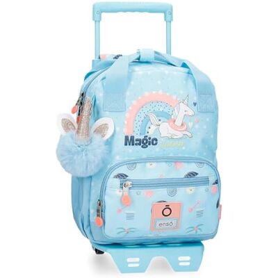 Enso Magic Summer Rugzak met trolley, blauw, 23 x 28 x 10 cm, polyester, blauw, Talla única, rugzak met trolley Enso Magic Summer Rugzak met trolley, blauw, 23 x 28 x 10 cm, polyester, blauw, Talla única, rugzak met trolley