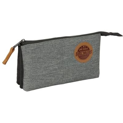 safta BLACKFIT8 OLD SCHOOL Drievoudig etui van recyclebare stof, kinderetui, ideaal voor schoolgaande kinderen, comfortabel en veelzijdig, kwaliteit en sterkte, 22 x 3 x 12 cm, zwart/grijs, zwart/grijs safta BLACKFIT8 OLD SCHOOL Drievoudig etui van recyclebare stof, kinderetui, ideaal voor schoolgaande kinderen, comfortabel en veelzijdig, kwaliteit en sterkte, 22 x 3 x 12 cm, zwart/grijs, zwart/grijs