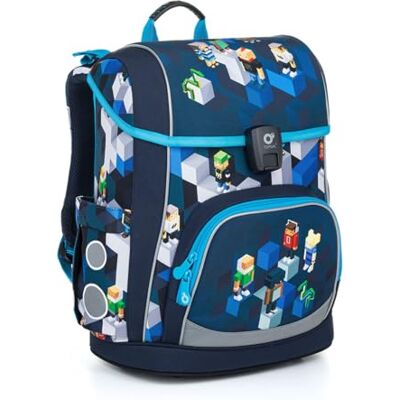 TOPGAL AIRA Schooltas vanaf de 1e klas (ca. 110 cm), ergonomisch en licht, waterdicht, met reflecterende elementen, 22 liter schoolrugzak met borstband en TOPGAL AIRA Schooltas vanaf de 1e klas (ca. 110 cm), ergonomisch en licht, waterdicht, met reflecterende elementen, 22 liter schoolrugzak met borstband en