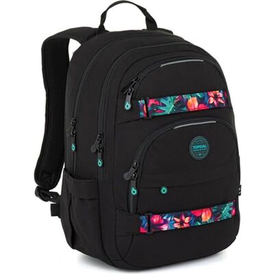 TOPGAL VIKI Sac à dos d'écolier à partir de la 5e classe, ergonomique avec panneau arrière en mousse pressée, imperméable et léger, 25 l avec sangle de poitrine, sac à dos étudiant avec compartiment TOPGAL VIKI Sac à dos d'écolier à partir de la 5e classe, ergonomique avec panneau arrière en mousse pressée, imperméable et léger, 25 l avec sangle de poitrine, sac à dos étudiant avec compartiment