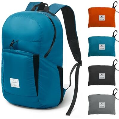 Naturehike Ultralichte opvouwbare rugzak, 22 l/30 liter, voor dames en heren, waterdicht, kleine rugzak voor kamperen, fietsen, sport, wandelen, blauw, 30 l Naturehike Ultralichte opvouwbare rugzak, 22 l/30 liter, voor dames en heren, waterdicht, kleine rugzak voor kamperen, fietsen, sport, wandelen, blauw, 30 l