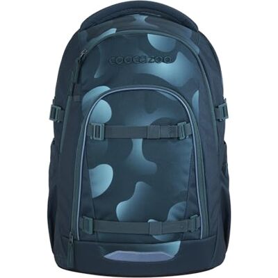 Coocazoo Mate Schoolrugzak, ergonomisch en verstelbaar, in hoogte en grootte verstelbaar, met borstband en heupriem, vanaf de 3e klas, Aqua Flow blauw, Aqua Flow Coocazoo Mate Schoolrugzak, ergonomisch en verstelbaar, in hoogte en grootte verstelbaar, met borstband en heupriem, vanaf de 3e klas, Aqua Flow blauw, Aqua Flow