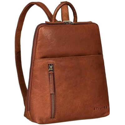 STILORD "Holly" Kleine Rugzak Dames Leer Vintage Handtas Schoudertas Dames Schoudertas Shopping Backpack Retro Schooltas Echt Leer Kleur: Zwart, Maraska Bruin, M, Klassiek STILORD "Holly" Kleine Rugzak Dames Leer Vintage Handtas Schoudertas Dames Schoudertas Shopping Backpack Retro Schooltas Echt Leer Kleur: Zwart, Maraska Bruin, M, Klassiek