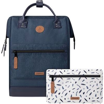 Cabaïa CABAIA Adventurer Port Antonio rugzak Medium 18 l Waterafstotend Laptopvak 13 inch 2 vakken Veganistisch gecertificeerd Reistas, Zakelijk, School voor dames en heren Blauw Cabaïa CABAIA Adventurer Port Antonio rugzak Medium 18 l Waterafstotend Laptopvak 13 inch 2 vakken Veganistisch gecertificeerd Reistas, Zakelijk, School voor dames en heren Blauw