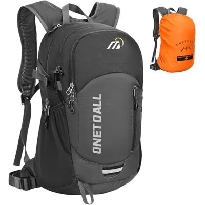 ONETOALL Wandelrugzak, 20 l/30 l, trekkingrugzak, diefstalbeveiliging, waterdichte bergrugzak, ultralicht, ademend, voor dames en heren, wandelen, sport, reizen, werk, school, fietsen, skiën ONETOALL Wandelrugzak, 20 l/30 l, trekkingrugzak, diefstalbeveiliging, waterdichte bergrugzak, ultralicht, ademend, voor dames en heren, wandelen, sport, reizen, werk, school, fietsen, skiën