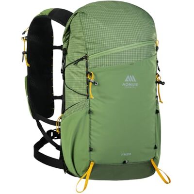 AONIJIE Klimrugzak met grote capaciteit, 30 liter, voor kamperen, wandelen, trekking, bergbeklimmen, groen, XL AONIJIE Klimrugzak met grote capaciteit, 30 liter, voor kamperen, wandelen, trekking, bergbeklimmen, groen, XL