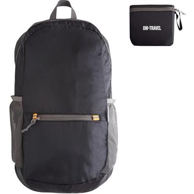 OW-Travel Kleine rugzak, opvouwbaar, ultralicht, reisrugzak, zwart, 20 l Opvouwbare dagrugzak, lichte opslag voor uitstapjes, winkelen, vakantie, reizen, uitstapjes voor dames en heren OW-Travel Kleine rugzak, opvouwbaar, ultralicht, reisrugzak, zwart, 20 l Opvouwbare dagrugzak, lichte opslag voor uitstapjes, winkelen, vakantie, reizen, uitstapjes voor dames en heren