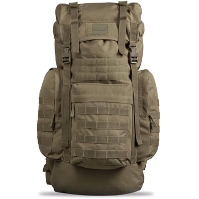 Mil-Tec BW Gen.II gevechtsrugzak (65 liter) • tactische militaire rugzak met Molle-systeem en regenbescherming • Duitse legerrugzak wandelrugzak, rugzak Mil-Tec BW Gen.II gevechtsrugzak (65 liter) • tactische militaire rugzak met Molle-systeem en regenbescherming • Duitse legerrugzak wandelrugzak, rugzak